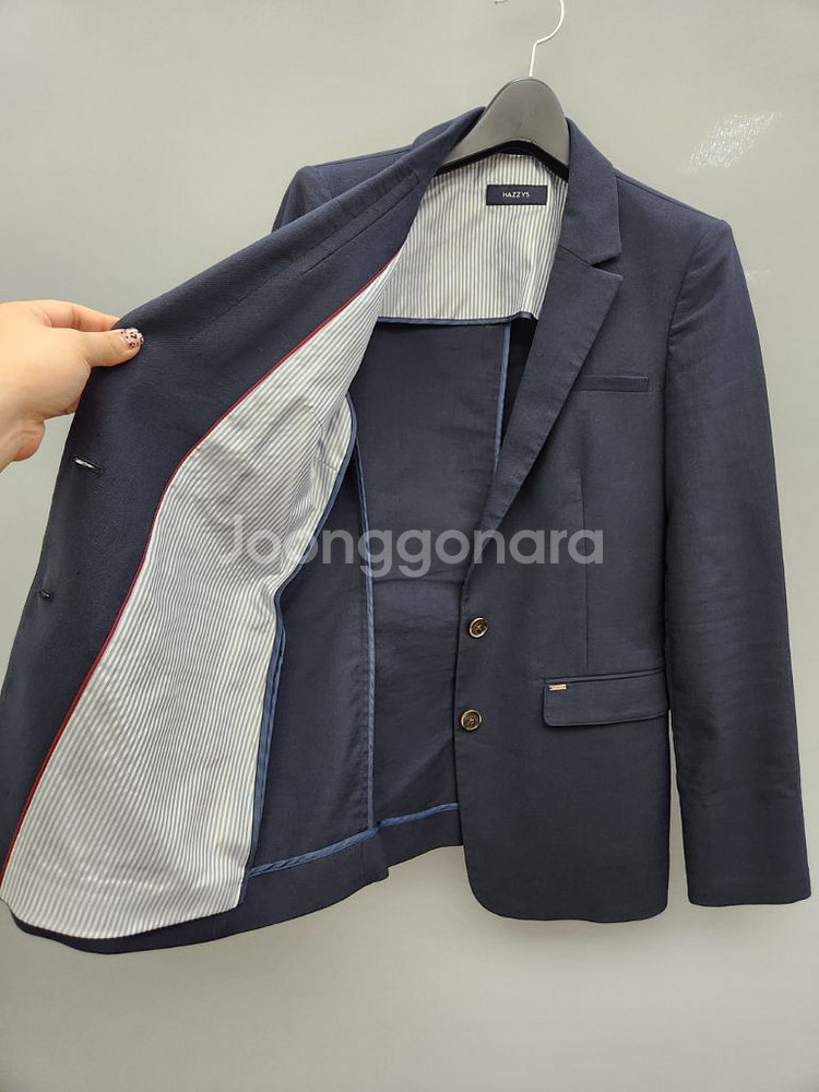 헤지스 네이비 자켓--5