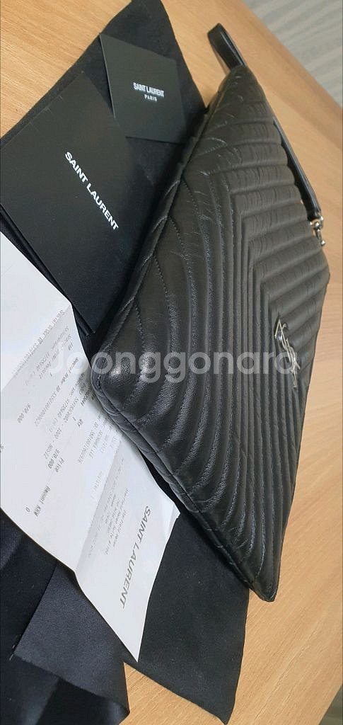 입생로랑 생로랑 클러치백 정품S급(영수증O)샤넬디올구찌--6