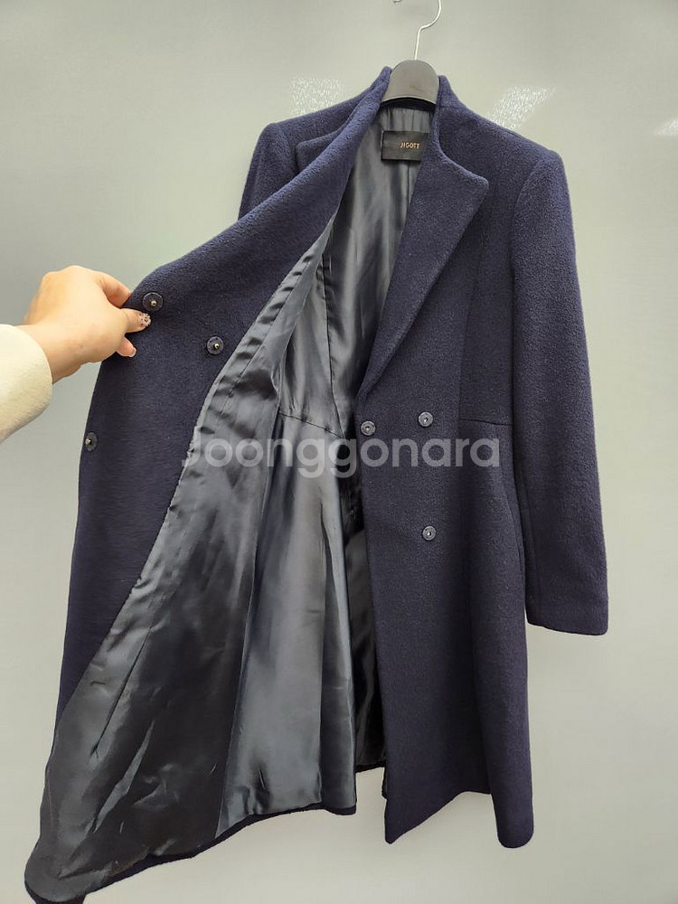 JIGOTT 지도트 네이비 코트--6