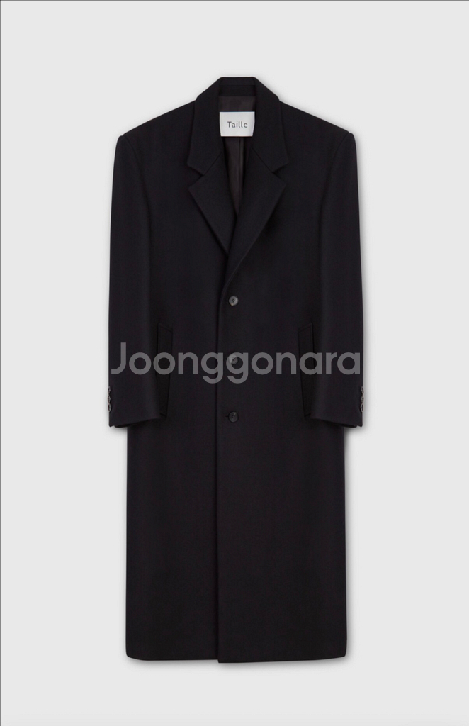 [타일레 Taille] 싱글 오버 코트--0