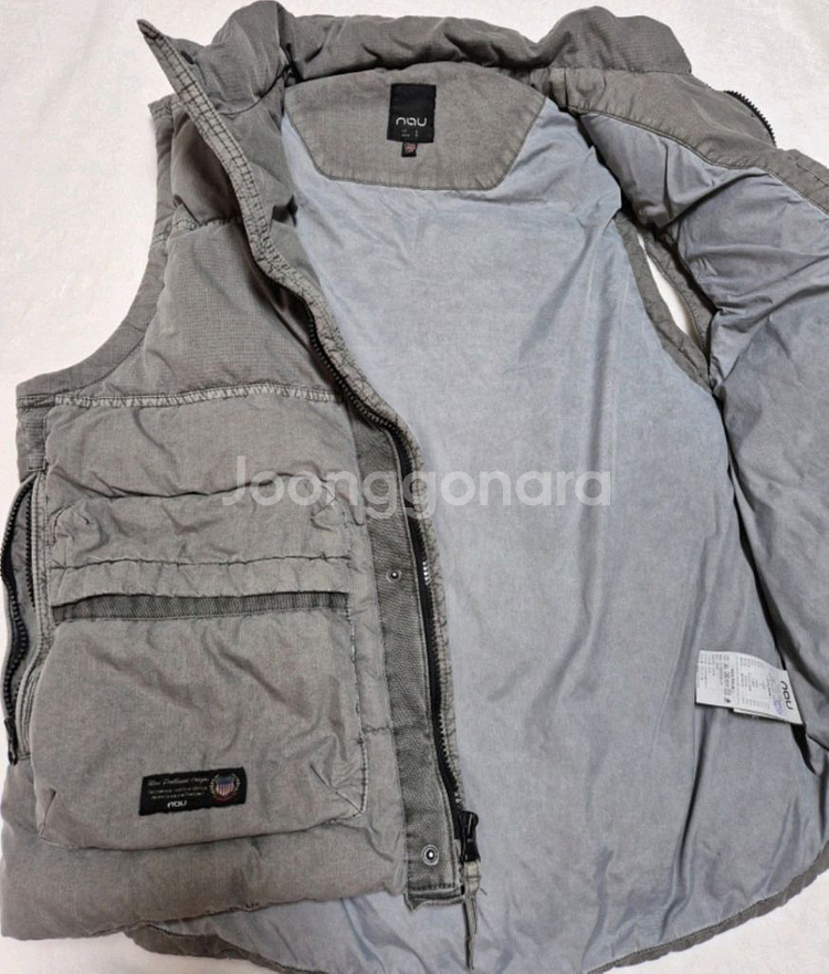 NAU / 나우 / U 가먼트다잉 다운 베스트--3