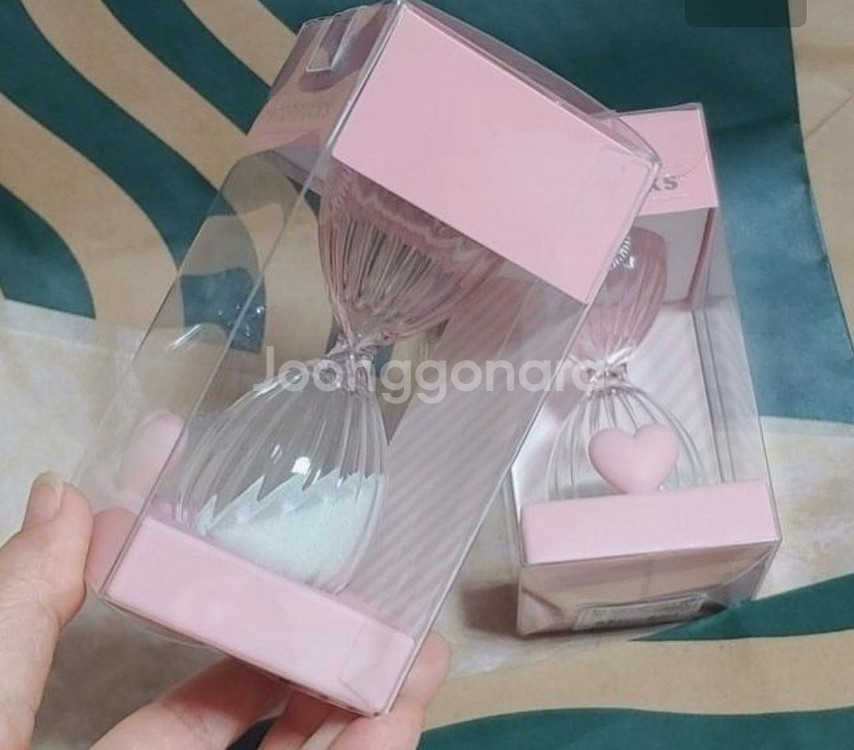 미개봉)스타벅스 발렌타인 스윗러브 모래시계--1