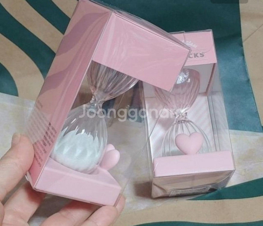 미개봉)스타벅스 발렌타인 스윗러브 모래시계--2