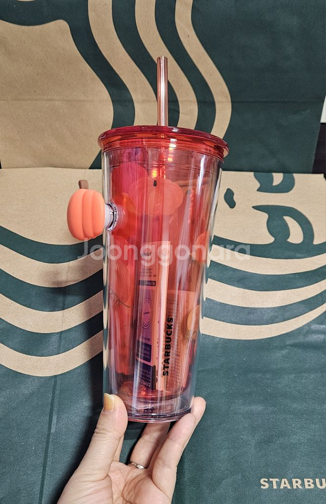 새상품S급]스타벅스 할로윈 펫코스튬 팝핸들 콜드컵--3