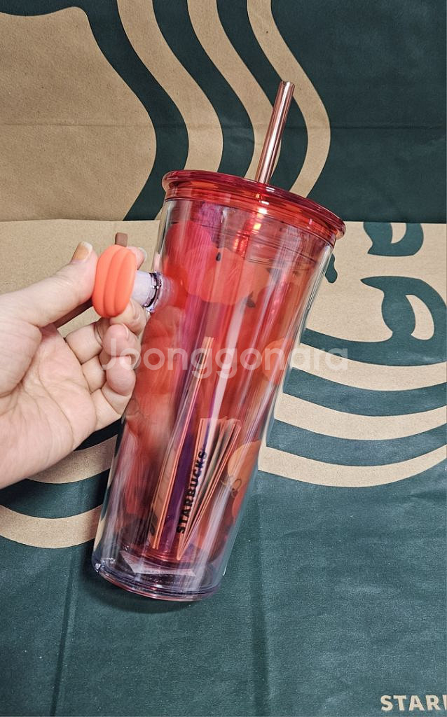 새상품S급]스타벅스 할로윈 펫코스튬 팝핸들 콜드컵--4