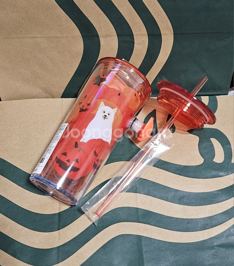 새상품S급]스타벅스 할로윈 펫코스튬 팝핸들 콜드컵--8