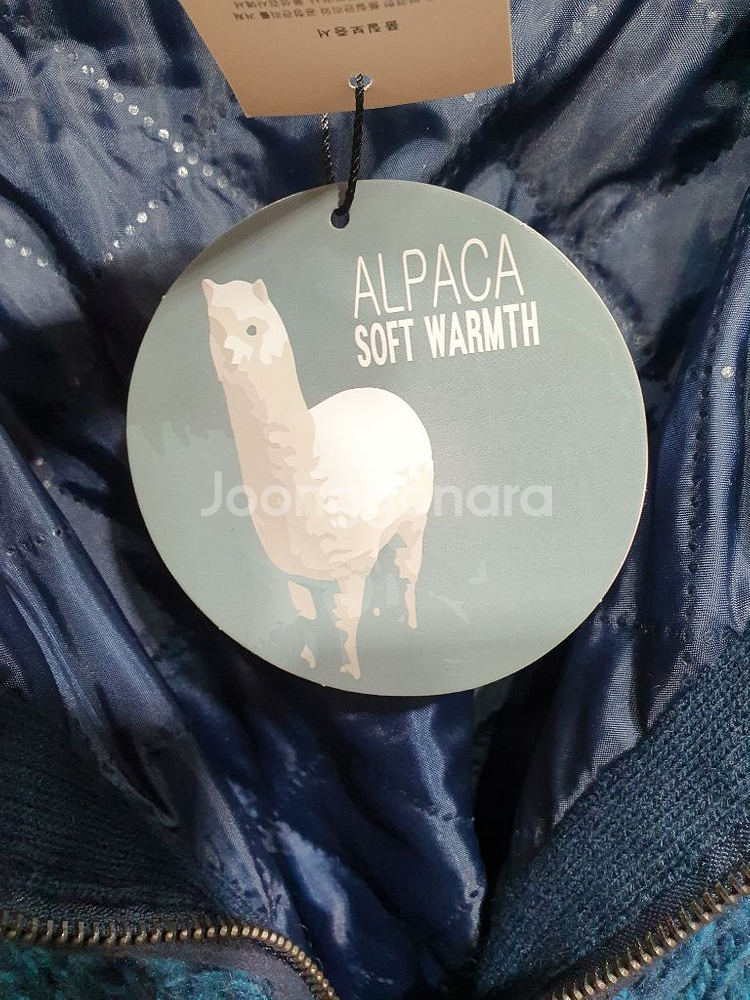 택부착 비지트인뉴욕정품 울알파카 누빔안감 롱집업66마른--2