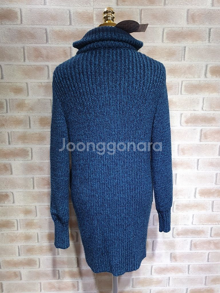 택부착 비지트인뉴욕정품 울알파카 누빔안감 롱집업66마른--9