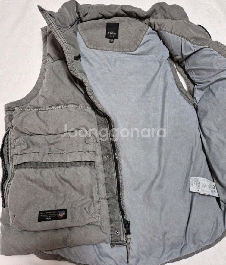 NAU / 나우 / U 가먼트다잉 다운 베스트--3