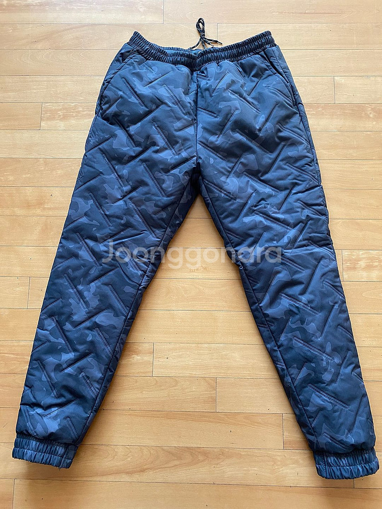 겨울용 패딩누빔 방한방풍바지 (발목밴딩)--0