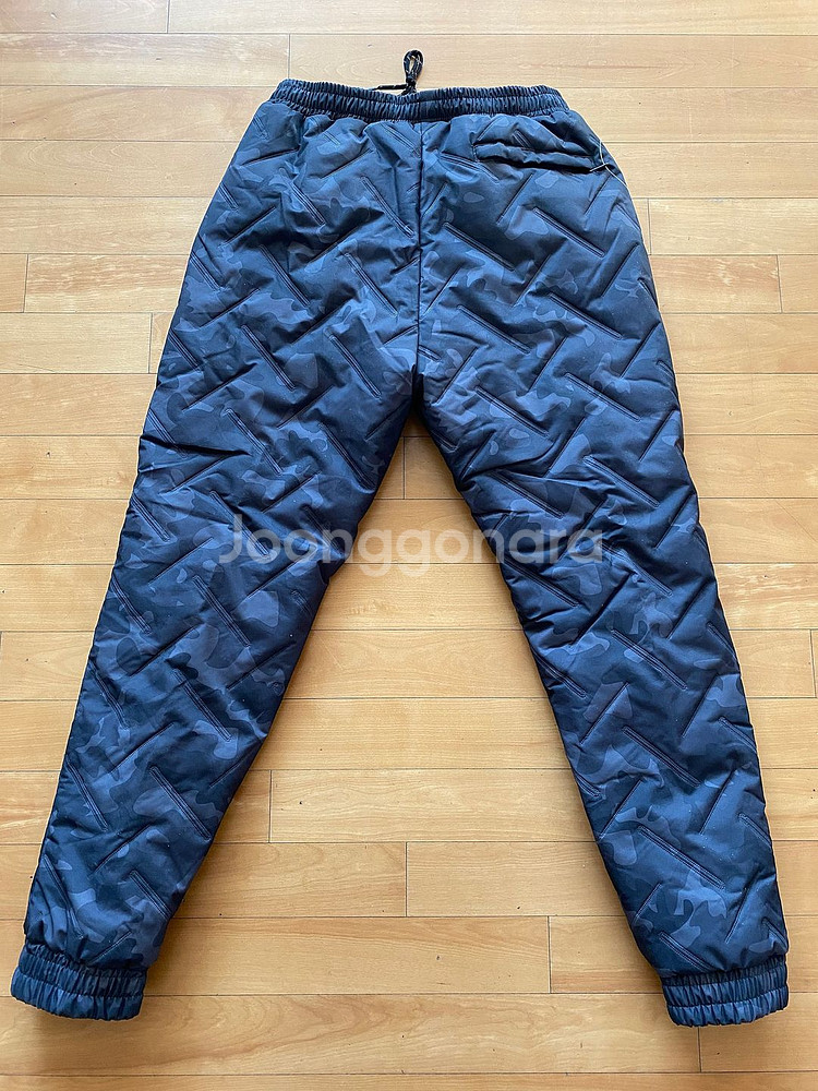 겨울용 패딩누빔 방한방풍바지 (발목밴딩)--2