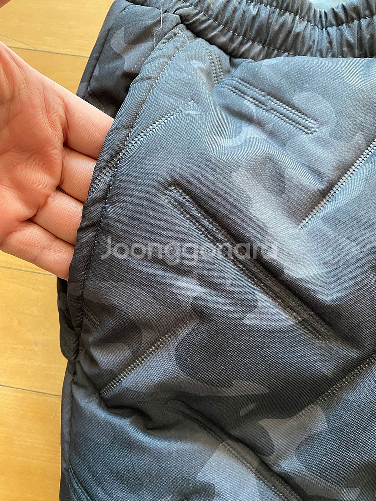 겨울용 패딩누빔 방한방풍바지 (발목밴딩)--7