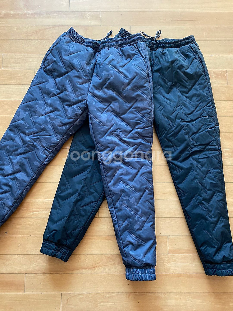 겨울용 패딩누빔 방한방풍바지 (발목밴딩)--8