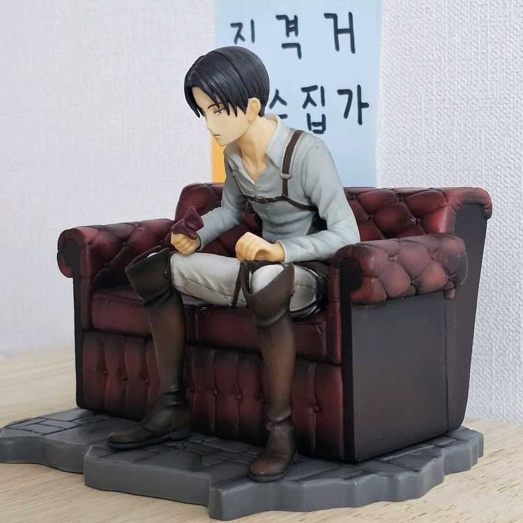 희귀)진격의거인 리바이피규어 자유로의진격 B상 제일복권 이미지