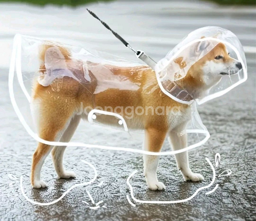 3XL 9 - 13kg 강아지 비옷 애견옷--0