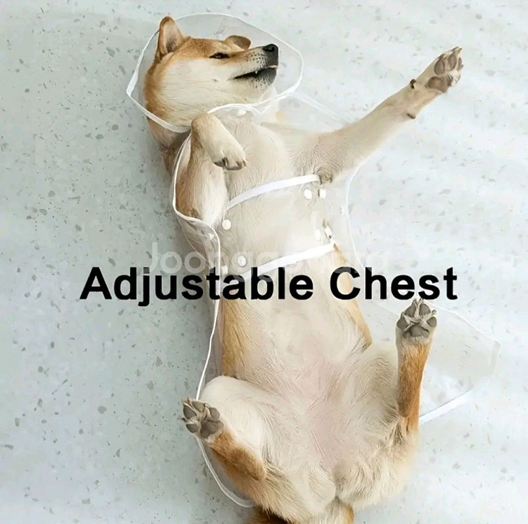 3XL 9 - 13kg 강아지 비옷 애견옷--1