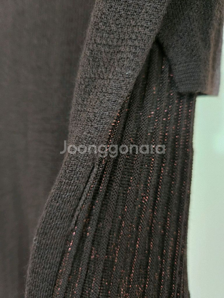 SJSJ 플리츠 니트 롱 원피스--4