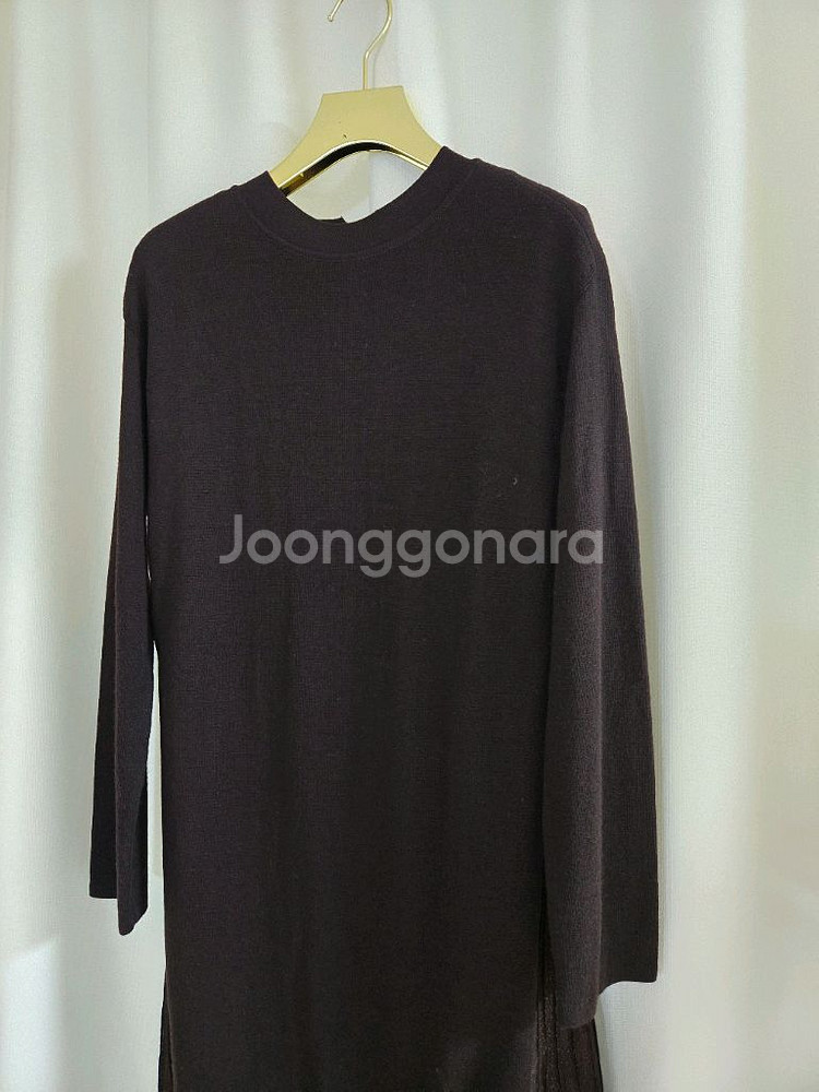 SJSJ 플리츠 니트 롱 원피스--3