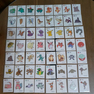 무료배송 포켓몬띠부씰 1개 선택 1세대 3자리씰 단종씰