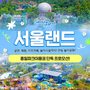 서울랜드 종일 자유이용권 대소공통가능