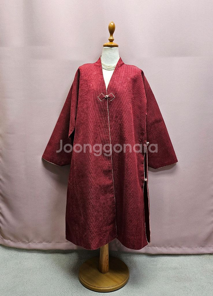 고퀄리티 누비 누빔 생활한복 원피스 자켓 세트 택포--9