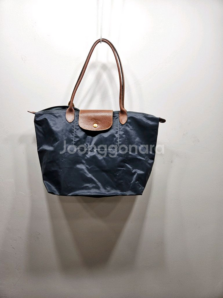 롱샴 르플리아쥬 네이비 토트백--0