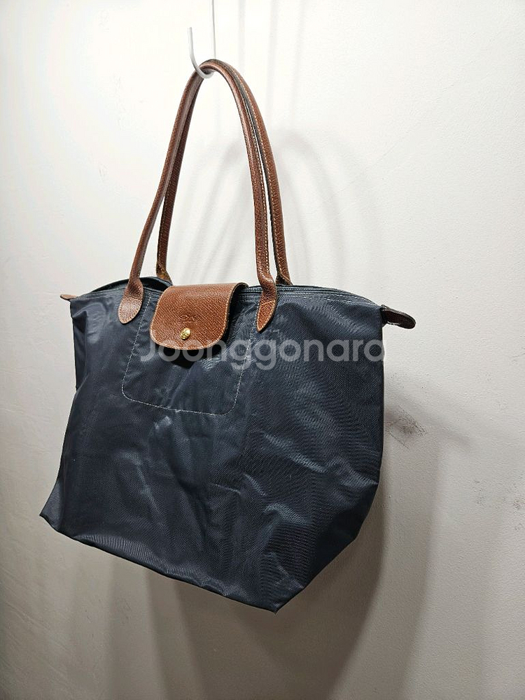 롱샴 르플리아쥬 네이비 토트백--1