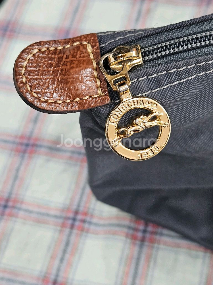 롱샴 르플리아쥬 네이비 토트백--2