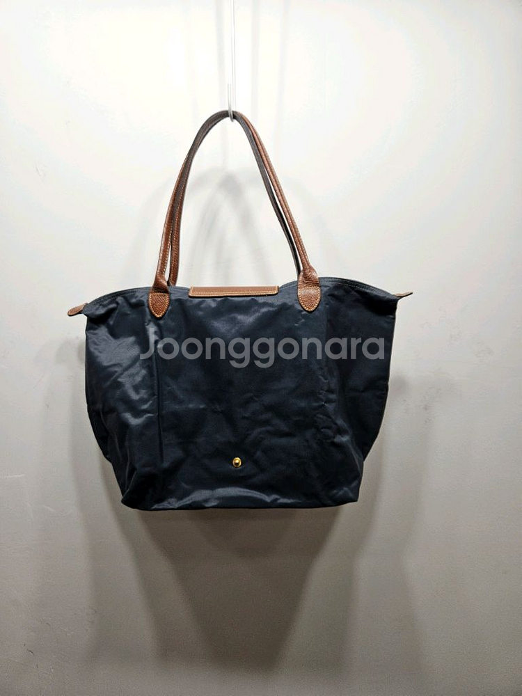 롱샴 르플리아쥬 네이비 토트백--5