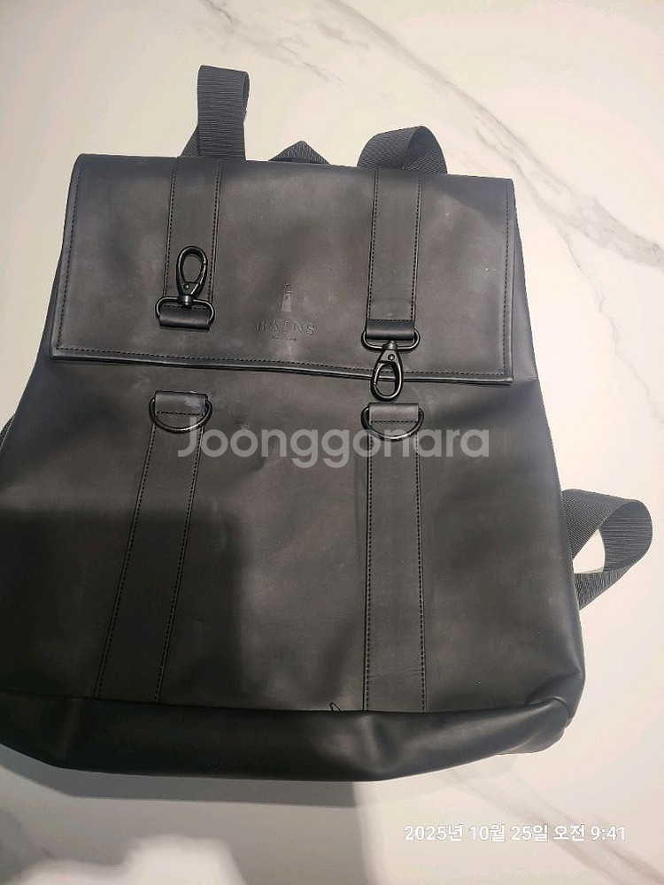 레인스 MSN 검정색 백팩--1