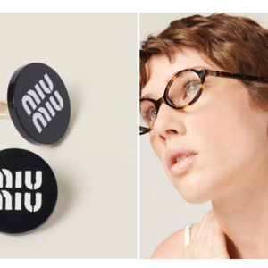 정품 MIUMIU 미우미우 귀걸이 파우치 포함