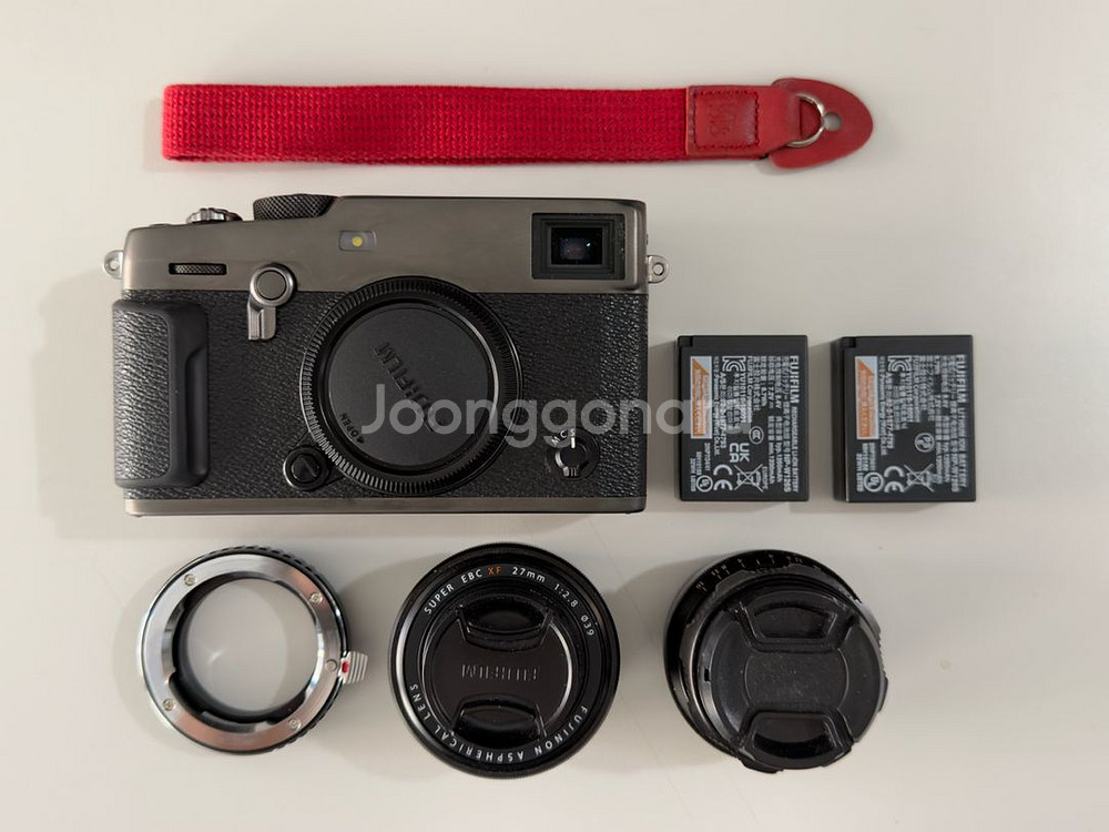 후지 xpro3 듀라블랙 + 랜즈 및 어댑터 일괄--0