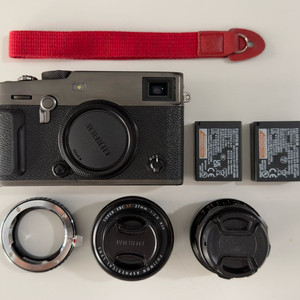 후지 xpro3 듀라블랙 + 랜즈 및 어댑터 일괄