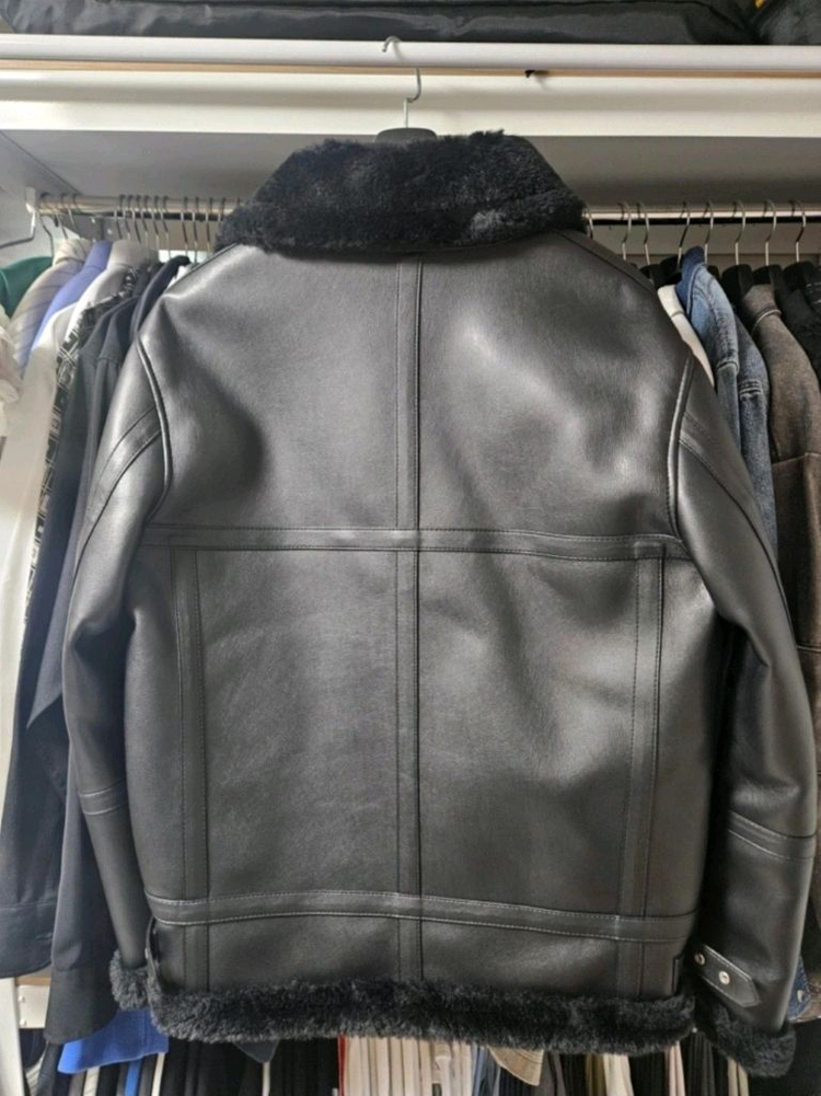 도프제이슨 무스탕 솔리드 무톤 자켓 L 이미지