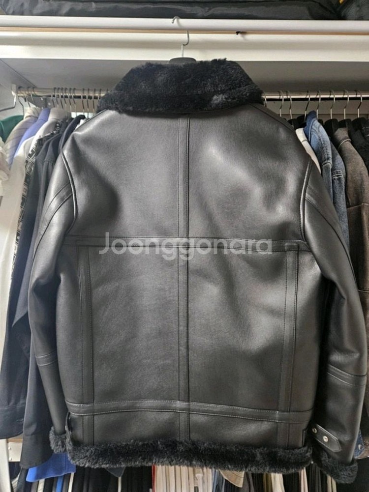 도프제이슨 무스탕 솔리드 무톤 자켓 L--5