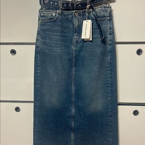 Y/Project Y 벨트 데님 맥시 스커트