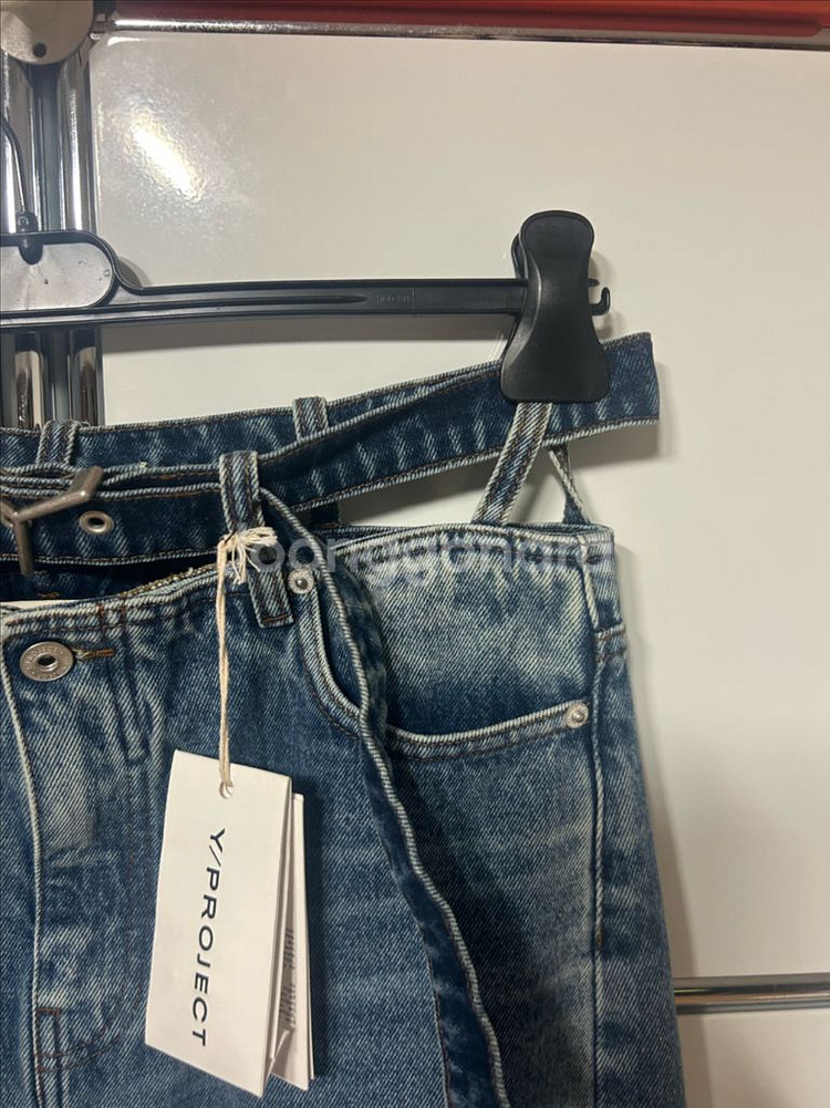 Y/Project Y 벨트 데님 맥시 스커트--2