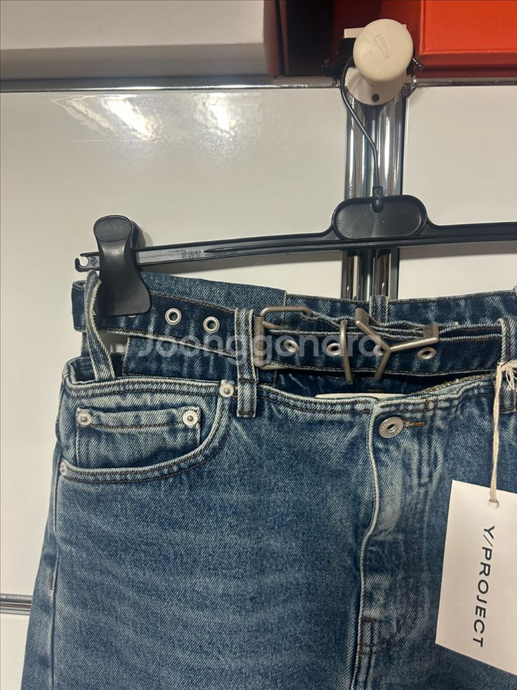 Y/Project Y 벨트 데님 맥시 스커트--1