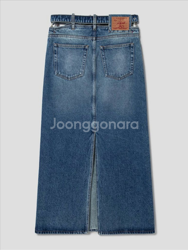 Y/Project Y 벨트 데님 맥시 스커트--9