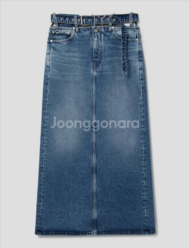 Y/Project Y 벨트 데님 맥시 스커트--7