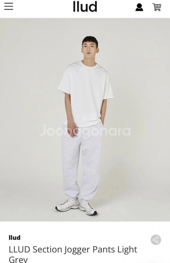 LLUD 러드 Section Jogger Pants--0