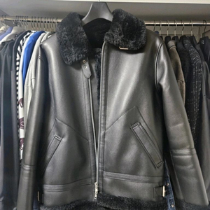 도프제이슨 무스탕 솔리드 무톤 자켓 L