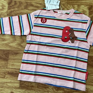 베베드피노 퍼피 제인 멀티 스트라이프 티셔츠 110