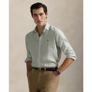 폴로/25ss 스트라이프 린넨 셔츠/XL