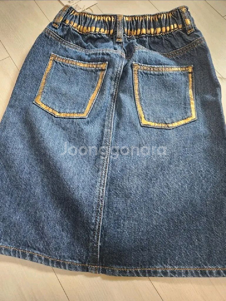 자라키즈 미디데님 스커트 5-6y 새상품--5