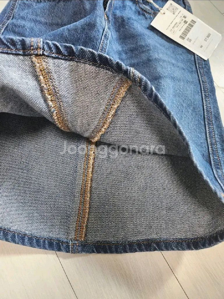 자라키즈 미디데님 스커트 5-6y 새상품--4