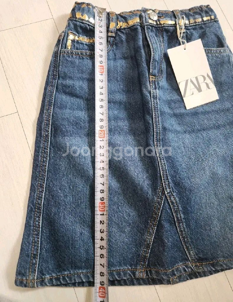 자라키즈 미디데님 스커트 5-6y 새상품--7