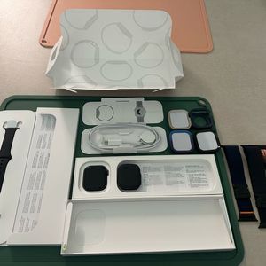 애플워치(거의새제품)10 42mm 제트블랙 GPS 풀박