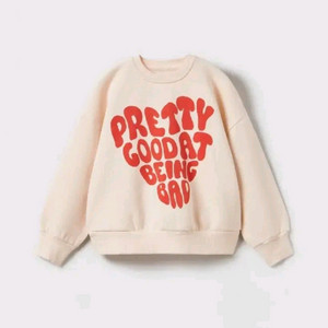 자라키즈 하트 스웨트셔츠 4-5y 새상품