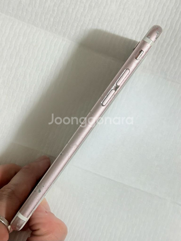 아이폰 6S 로즈골드 액정 파손 64기가--3